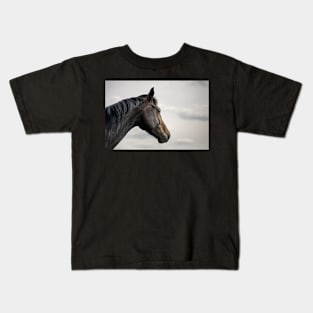 A horse portrait Kids T-Shirt